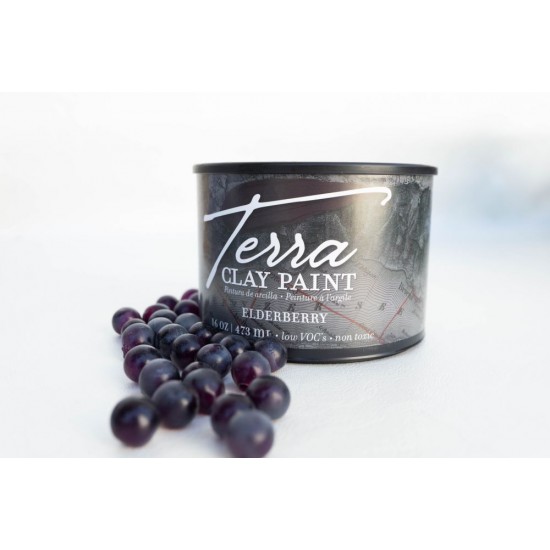 Hyldebær Lermaling Elderberry - Terra Clay Paint Dixie Belle 473 ml