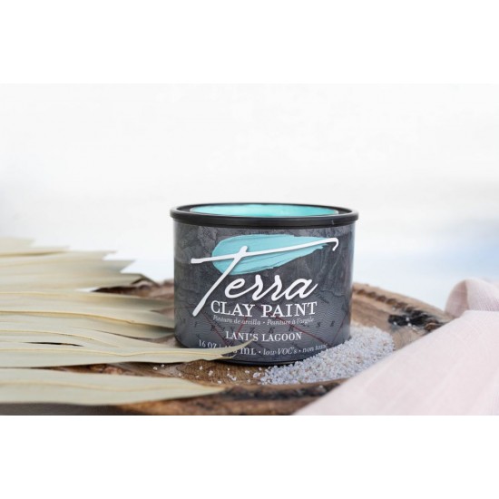Turkis Lermaling Lanis Lagoon - Terra Clay Paint Dixie Belle 473 ml