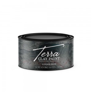 Blå Lermaling London Blue - Terra Clay Paint Dixie Belle 473 ml