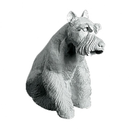 Snauzer Hund 26 cm - Frostsikker figur i marmor