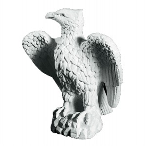 Havefigur i marmor - Ørn 47 cm Havefigur i marmor - Ørn 47 cm