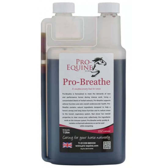 Pro-Breathe 1 liter - Stærkt Tilskud til lungefunktionen til hest
