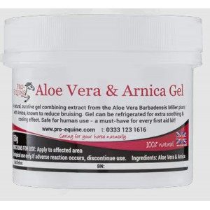 Aloe Vera & Arnica Gel - 150 gram - Førstehjælp til muskler og sener til Hest Aloe Vera & Arnica Gel - 150 gram - Førstehjælp til muskler og sener til Hest