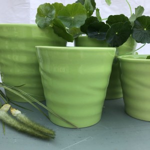 Blomsterpotte Grøn H13cm Blomsterpotte Grøn H13cm