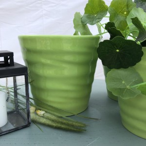 Blomsterpotte Grøn H17cm Blomsterpotte Grøn H17cm