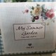 Borddug 90x90cm Blå-hvid tern med blomster Falby Borddug 90x90cm Blå-hvid tern med blomster Falby