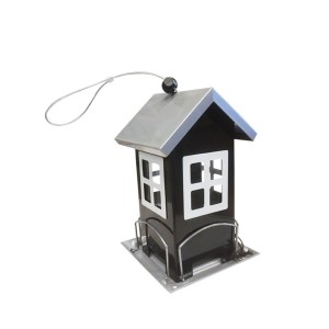 Fuglebrædt foderhus Sort metal H19cm Fuglebrædt foderhus Sort metal H19cm