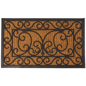 Dørmåtte kokus/gummi med mønster 45x76cm Dørmåtte kokus/gummi med mønster 45x76cm