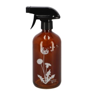 Forstøver brun glas med mælkebøtte 0.5L Forstøver brun glas med mælkebøtte 0.5L