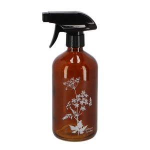 Forstøver brun glas med vildblomst 0.5L Forstøver brun glas med vildblomst 0.5L