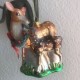 Årets Eksklusive Glaskugle Bambi familie 13 cm