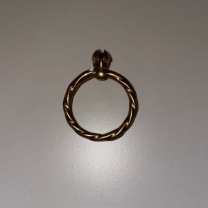 Greb rund ring snoet messing Ø42mm