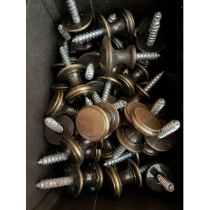 Greb Rund antique messing Ø18mm