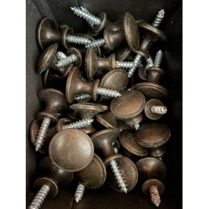 Greb Rund antique messing Ø20mm