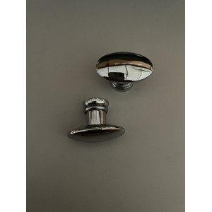 Greb oval metal sølvfarvet B35mm