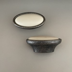 Greb metal patineret med hvid front B56mm