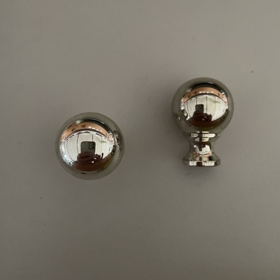 Greb Rund Sølvfarvet Ø25mm Greb Rund Sølvfarvet Ø25mm