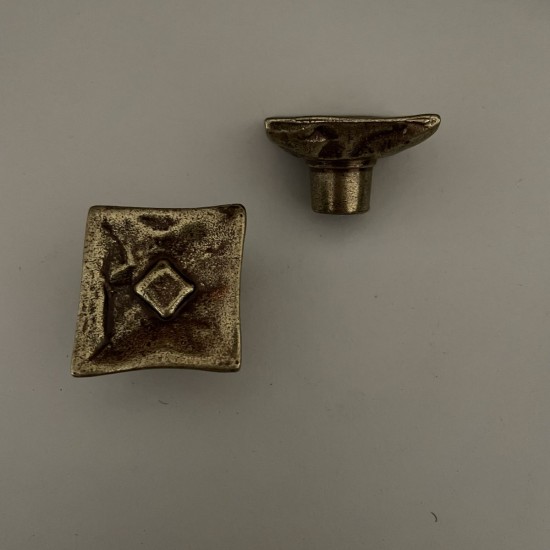 Greb firkant med mønster B30mm Greb firkant med mønster B30mm