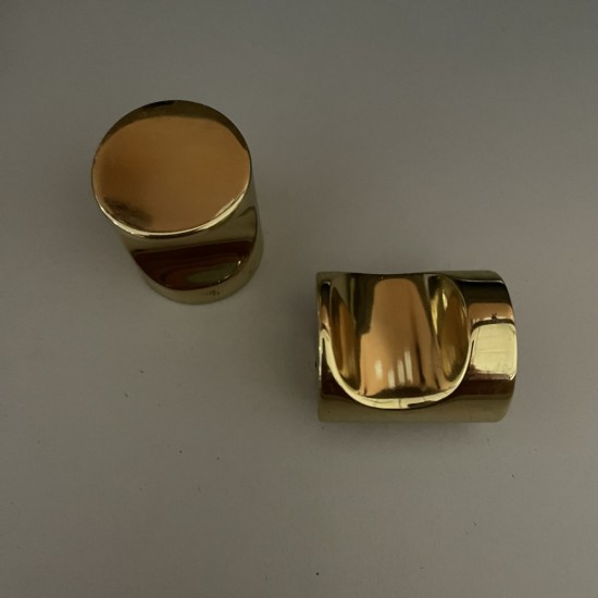 Greb med fingersnit Messing Ø24mm Greb med fingersnit Messing Ø24mm