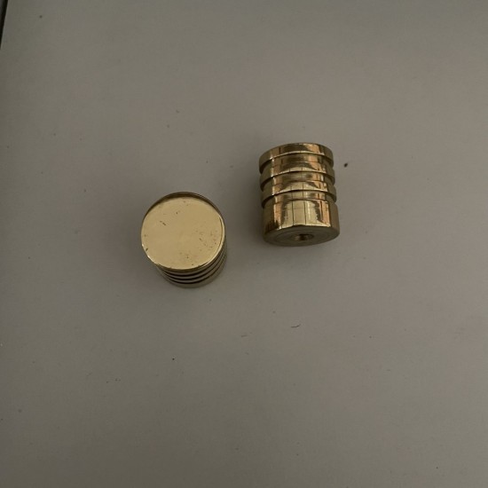 Greb med riller Messing Ø17mm Greb med riller Messing Ø17mm