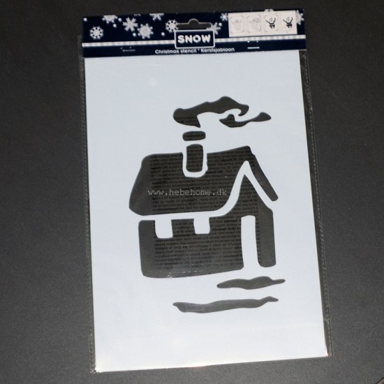 Jule Stencil - Hus Jule Stencil - Hus