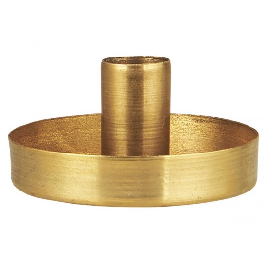 Lysestage til 1,3 cm lys - kertelys Gloria messing