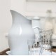 Fin hvid Emalje Kande 2,2 liter
