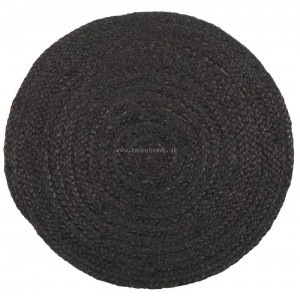 Dækkeserviet sort jute