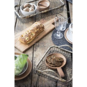 Dækkeserviet sort jute