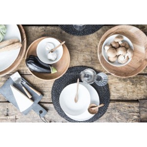 Dækkeserviet sort jute