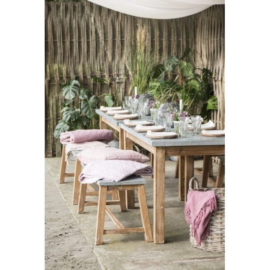 Bænk med zink top Bænk med zink top