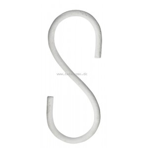 S-krog 4 cm Patineret hvid S-krog 4 cm Patineret hvid