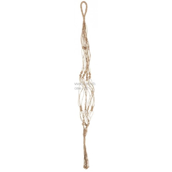 Makreme Hænger til blomster potte i tykt jute Makreme Hænger til blomster potte i tykt jute