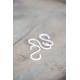 S krog 4 cm Patineret hvid S krog 4 cm Patineret hvid