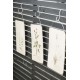 S krog 10cm hvid patineret S krog 10cm hvid patineret