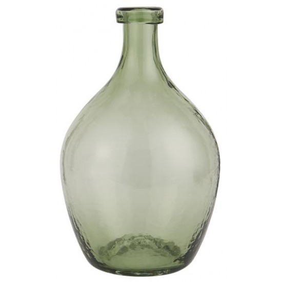 Glasballon grønt glas mundblæst 28 cm