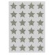Ark med 24 stjerneklistermærker