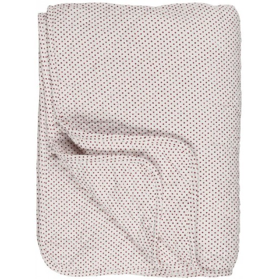 Quilt hvid med røde prikker Quilt hvid med røde prikker