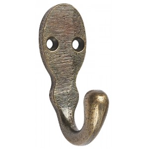 Knage enkelt mini patineret messing Knage enkelt mini patineret messing