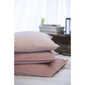 Pudebetræk velour rose shadow 50x50