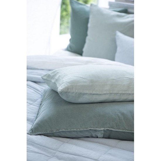 Vintage quilt sengetæppe dobbelt blue shade