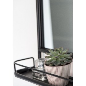 Vægspejl metal med hylde Vægspejl metal med hylde