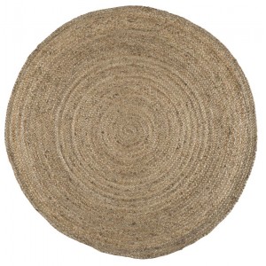 Gulvtæppe rund natur jute Ø: 120 cm Gulvtæppe rund natur jute Ø: 120 cm