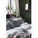 Vintage quilt sengetæppe dobbelt ash grey 240x240cm