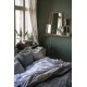 Vintage quilt sengetæppe dobbelt ash grey 240x240cm