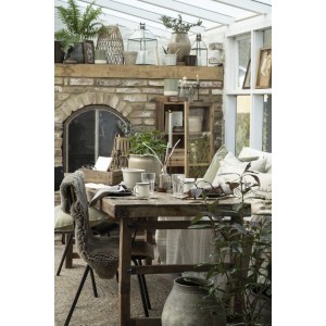 Markedsbord UNIKA træ med metalbeslag L180cm Markedsbord UNIKA træ med metalbeslag L180cm