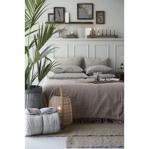 Vintage quilt sengetæppe dobbelt ash grey 240x240cm Vintage quilt sengetæppe dobbelt ash grey 240x240cm