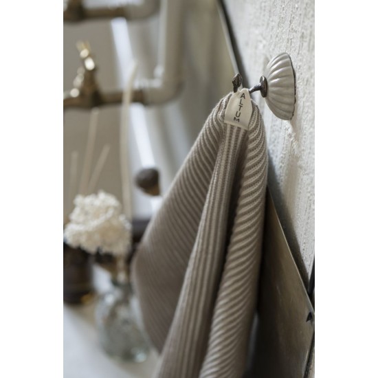 Knage enkelt med keramik creme - beige Ø5cm Knage enkelt med keramik creme - beige Ø5cm