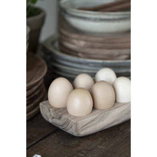 Æggeholder til 6 æg akacietræ B11cm