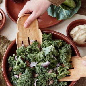 Salatbestik oliventræ Salatbestik oliventræ